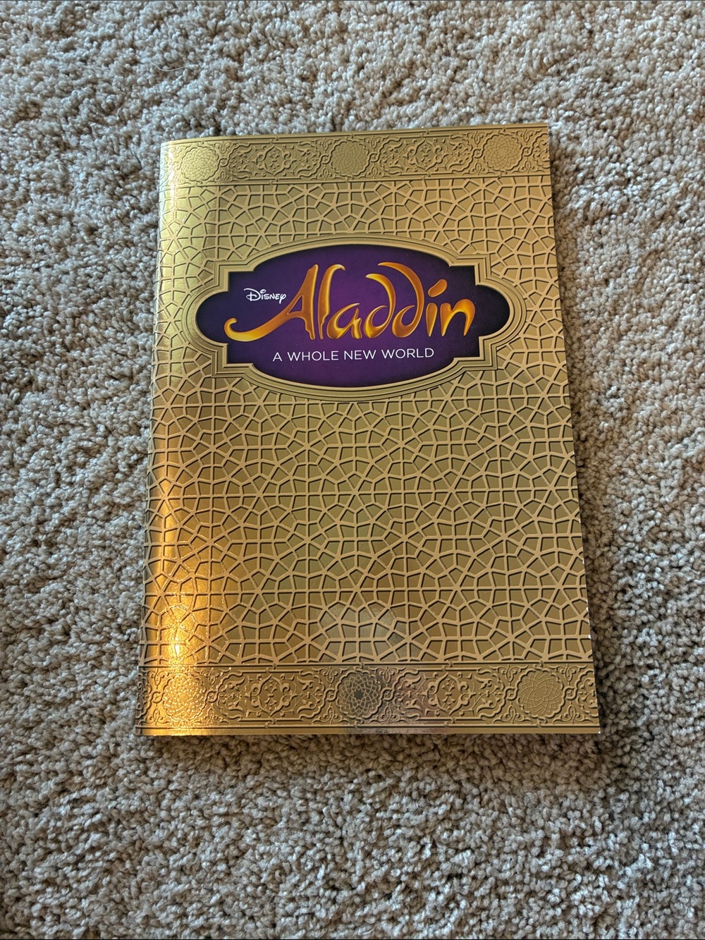 Aladdin Broadway Book